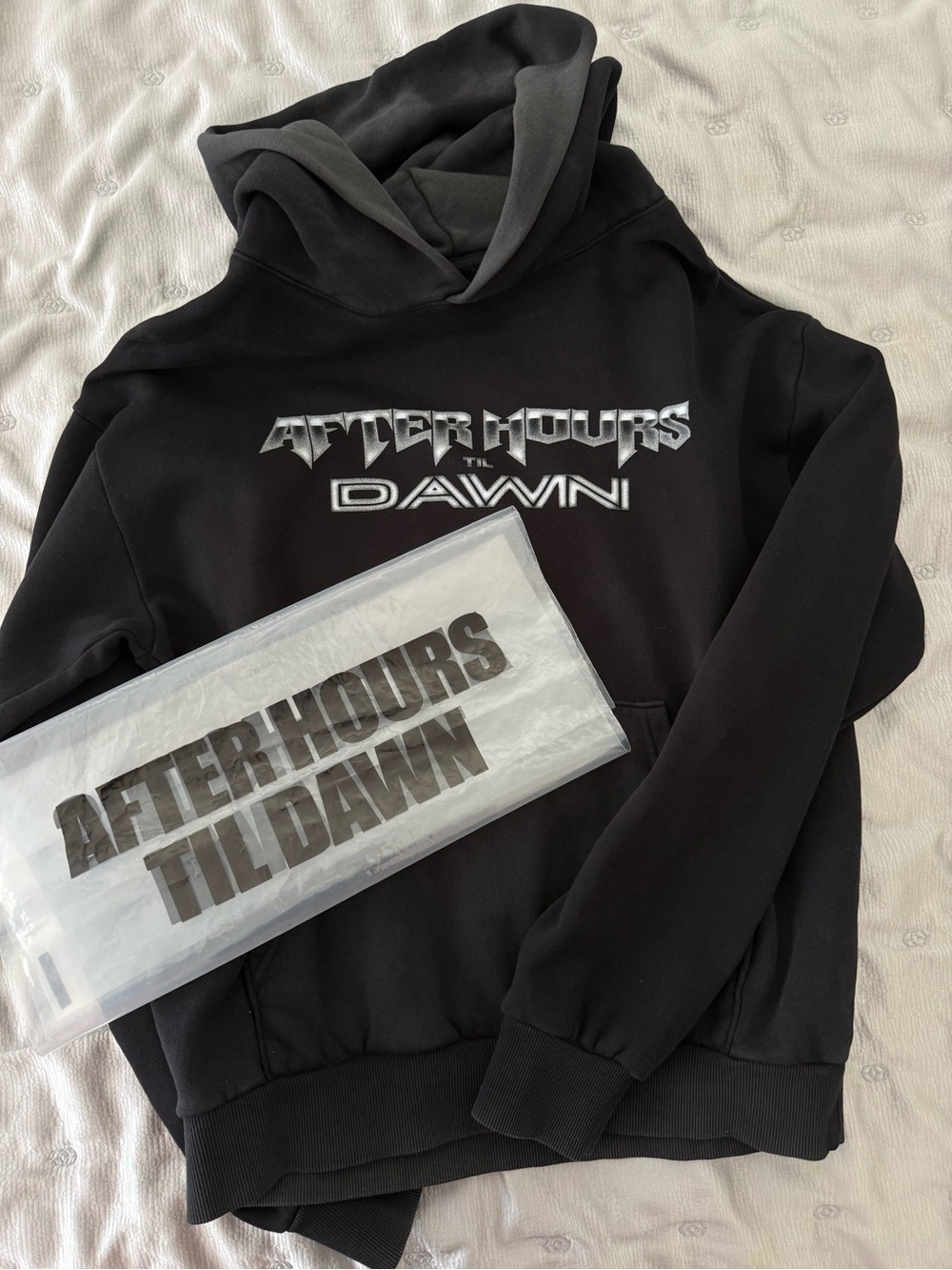 The Weeknd After Hours Til Dawn 2025 Stadium Tour Black Graphic Hoodie Size M